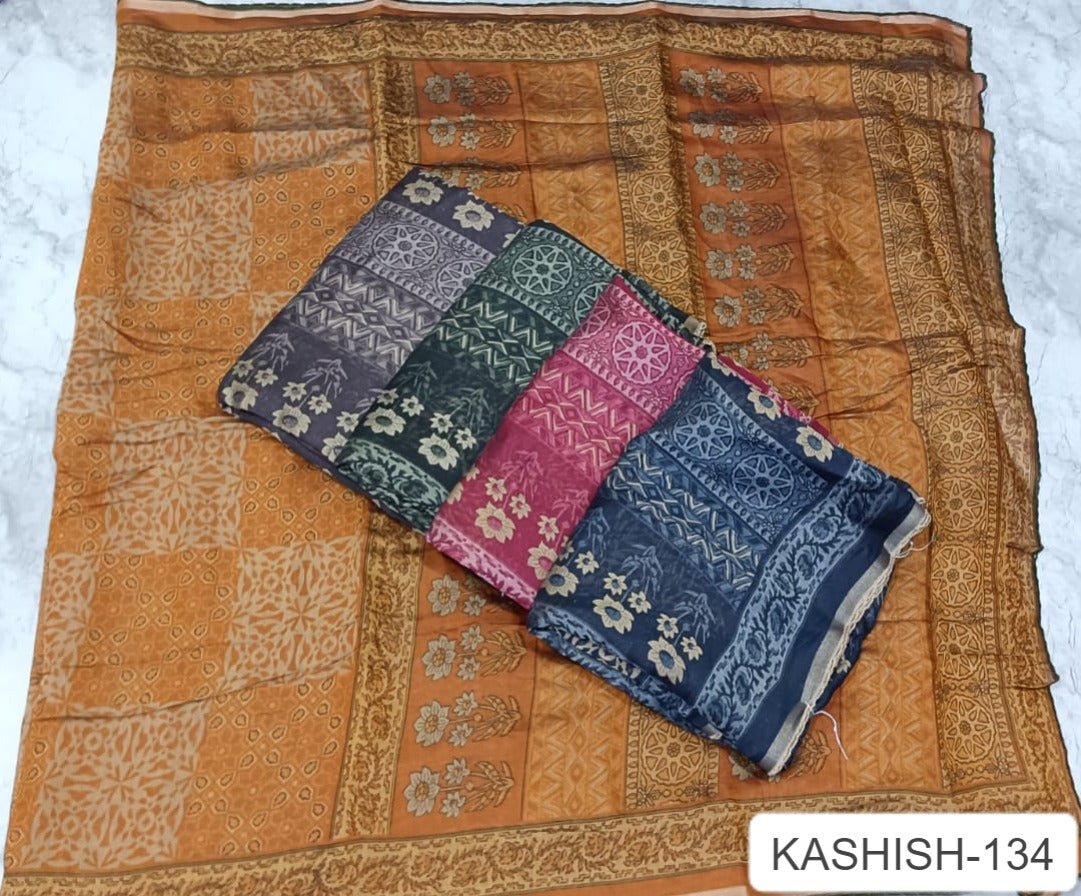 Kashish 134 Kalpveli Muslin Sarees Exporter India