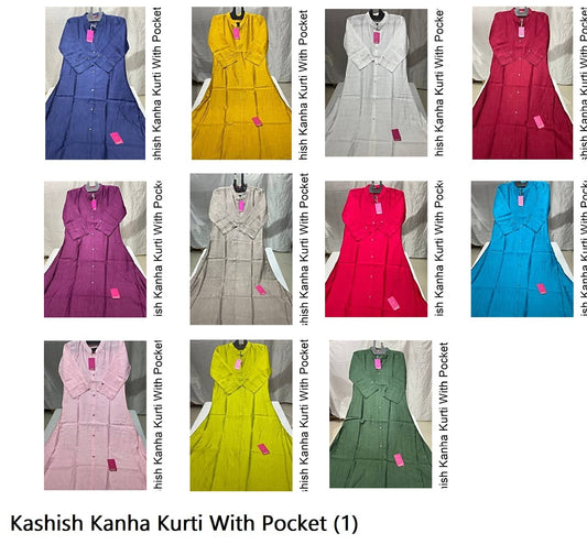 Kashish Kanha Vatican Kurti With Pocket Supplier India