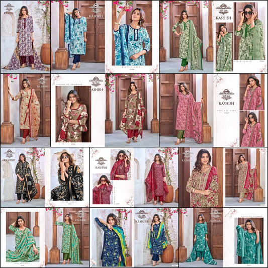 Kashish Skt Cotton Pant Style Suits Supplier