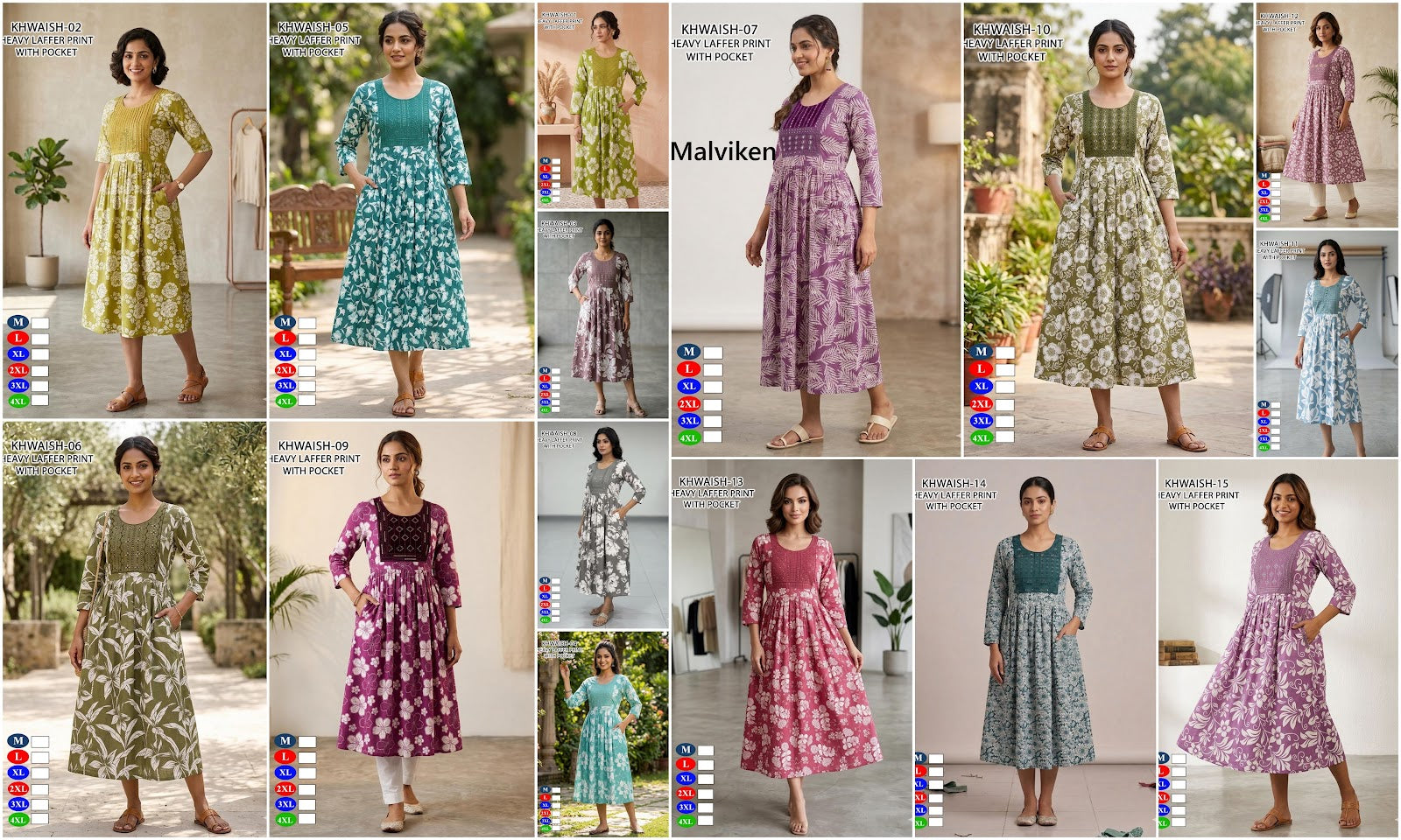 Khawish Malviken Anarkali Kurtis Exporter Ahmedabad
