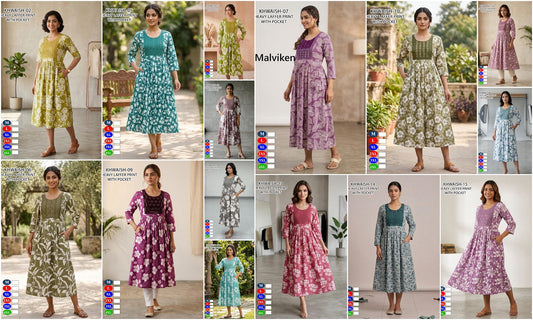 Khawish Malviken Anarkali Kurtis Exporter Ahmedabad