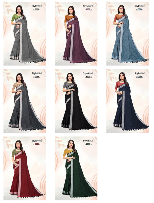 Komal Stylewell Linen Cotton Sarees Supplier India