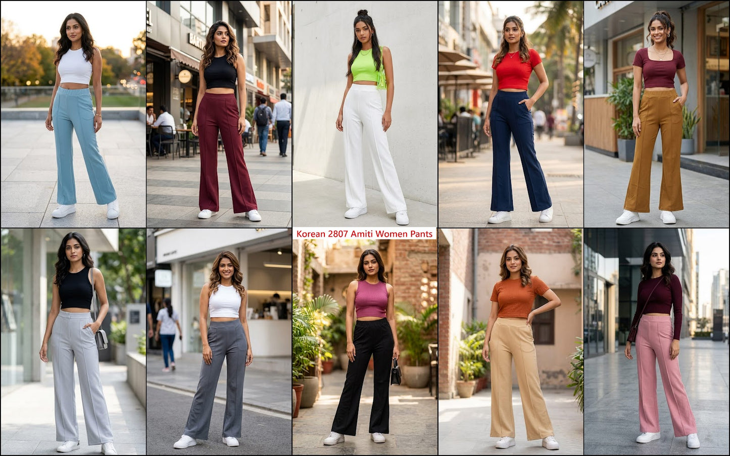 Korean 2807 Amiti Imported Women Pants Wholesale Rate