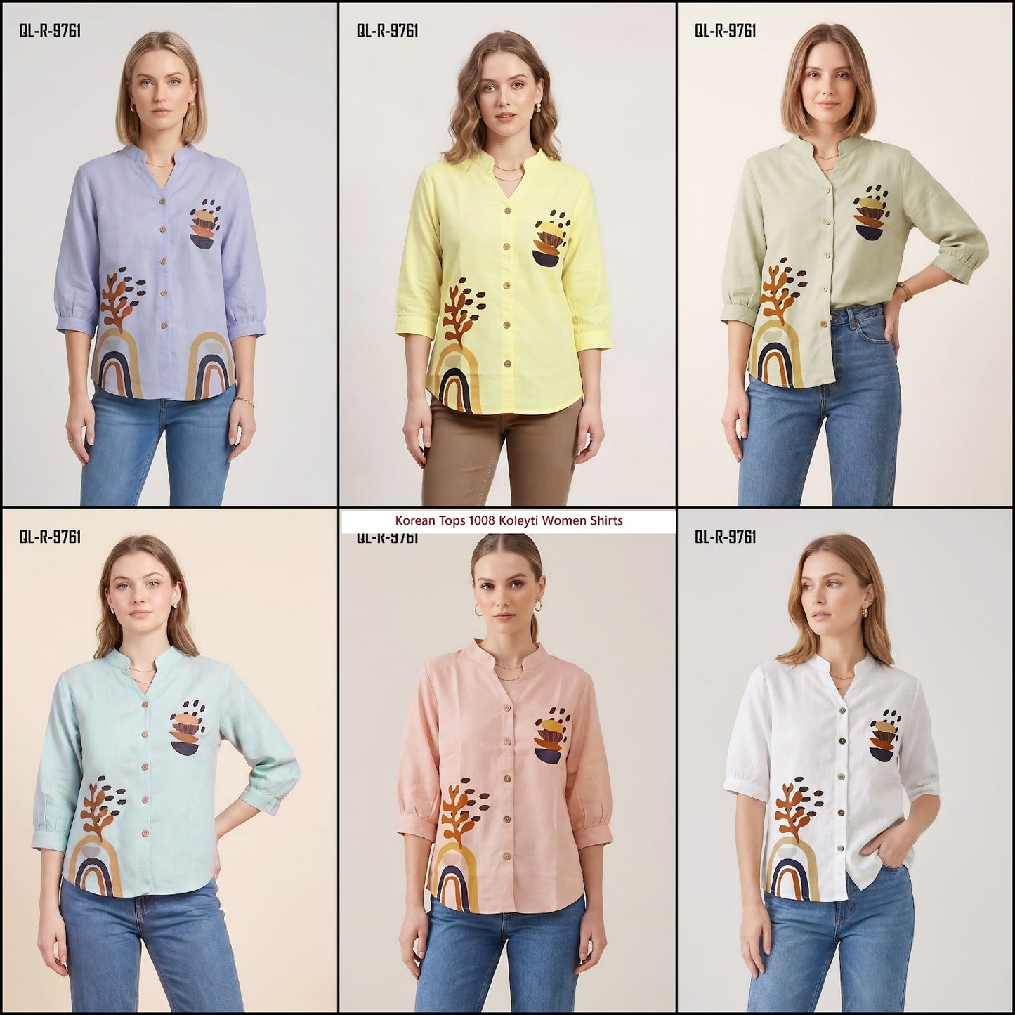 Korean Tops 1008 Koleyti Imported Women Shirts Wholesaler India
