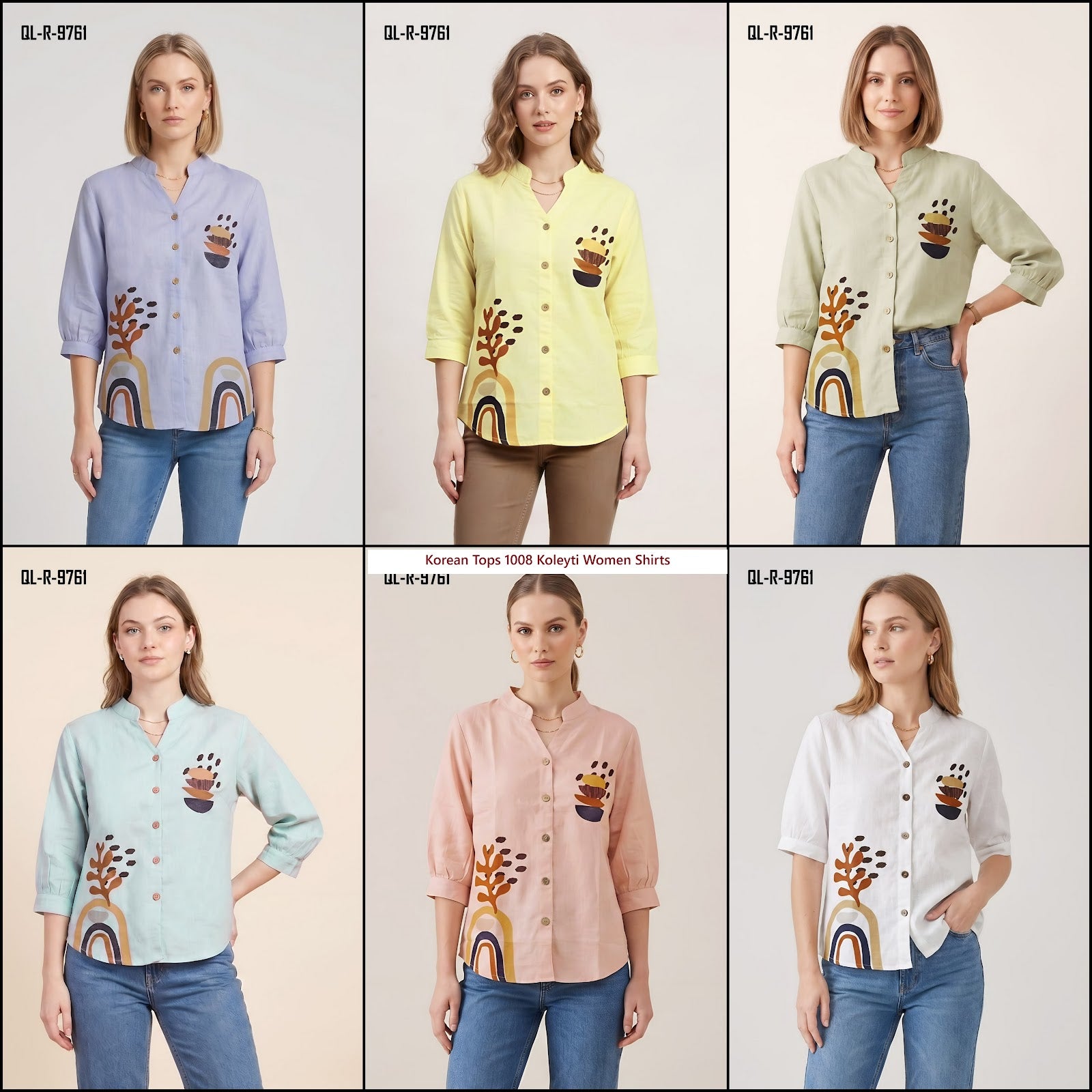 Korean Tops 1008 Koleyti Imported Women Shirts Wholesaler India
