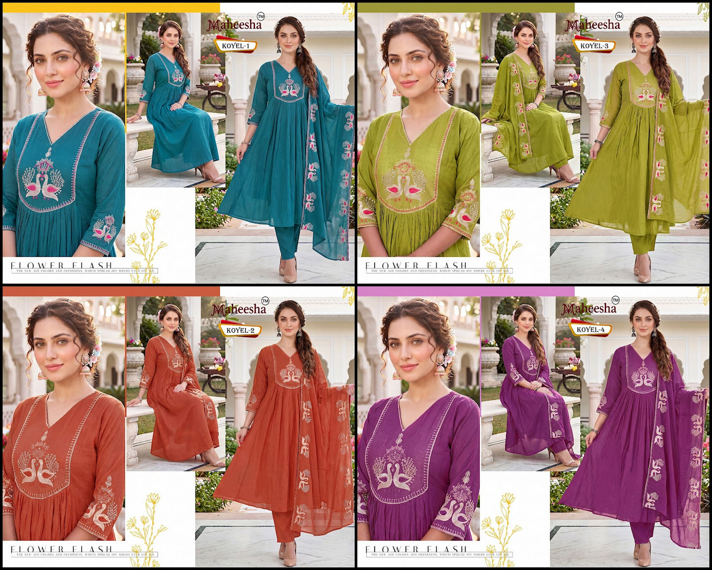 Koyel Maheesha Chiffon Readymade Anarkali Suits Wholesale Price