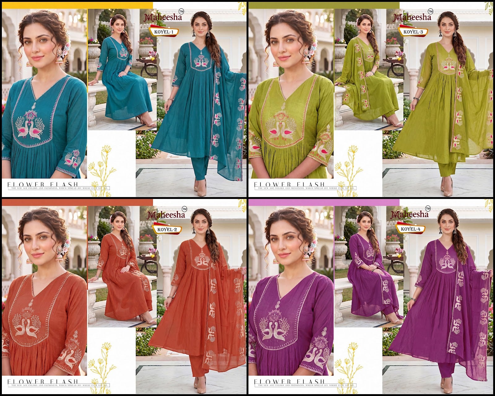 Koyel Maheesha Chiffon Readymade Anarkali Suits Wholesale Price