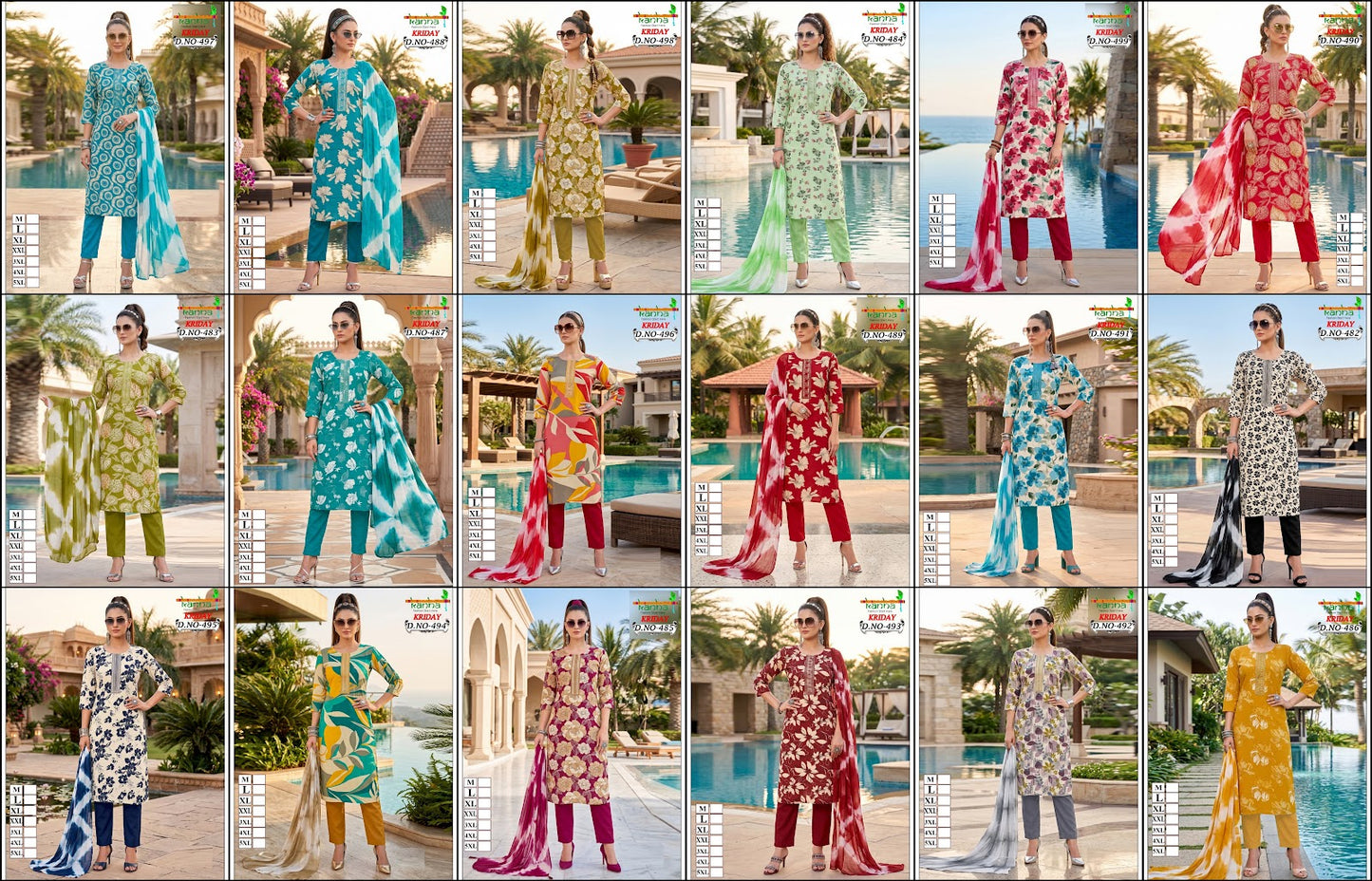 Kriday 2007 Kanha Liva Reyon Readymade Pant Style Suits Wholesale Price