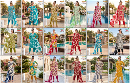 Kriday 2007 Kanha Liva Reyon Readymade Pant Style Suits Wholesale Price