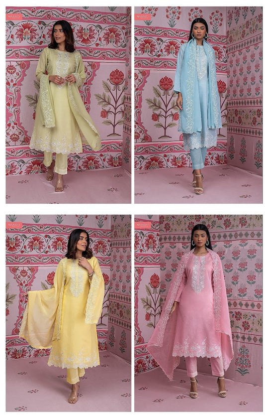 Kubrat Naariti Linen Pant Style Suits Wholesale Price