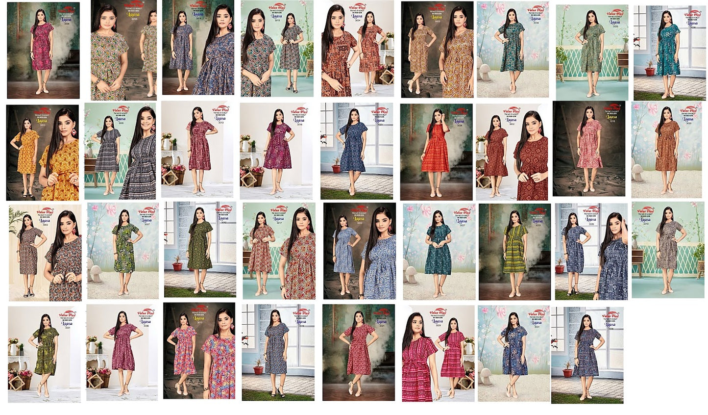 Laasa Vol 5 Value Plus Wrinkle Kurtis Supplier India