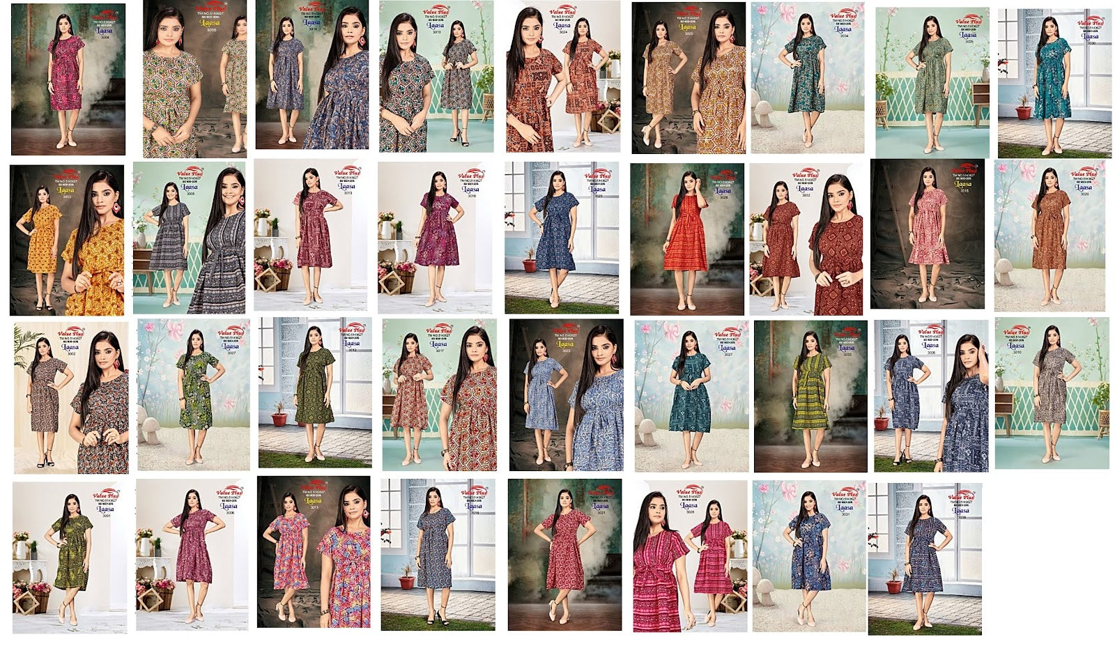 Laasa Vol 5 Value Plus Wrinkle Kurtis Supplier India