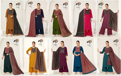 Lally Vol 3 Pt Cotton Readymade Plazzo Style Suits Wholesaler India