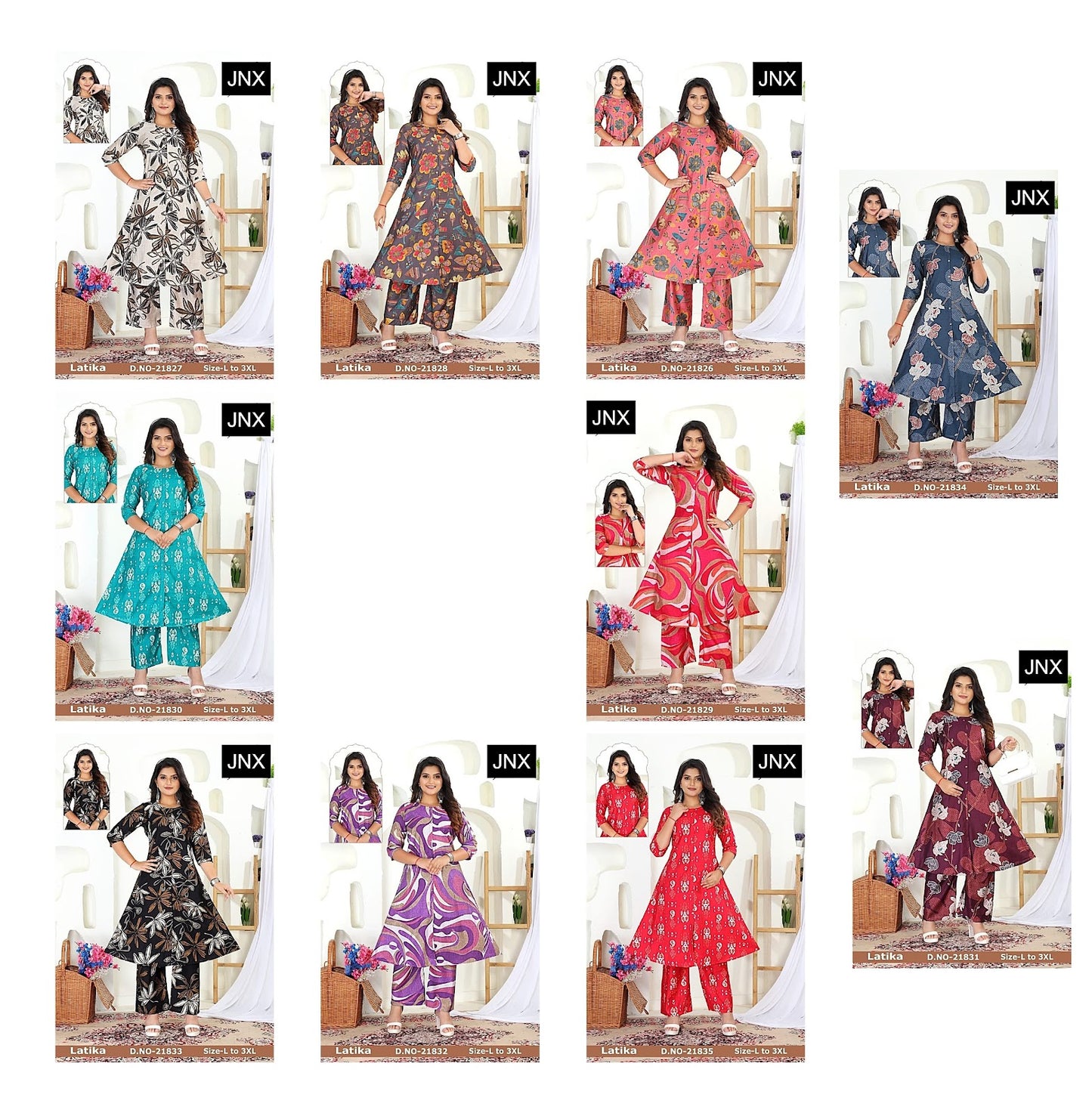 Latika Jnx Vertican Co Ord Set Supplier India