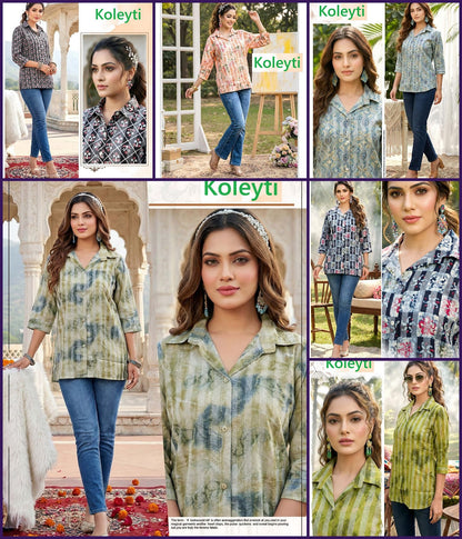 Lining Series Koleyti Cotton Women Shirts Wholesale Rate