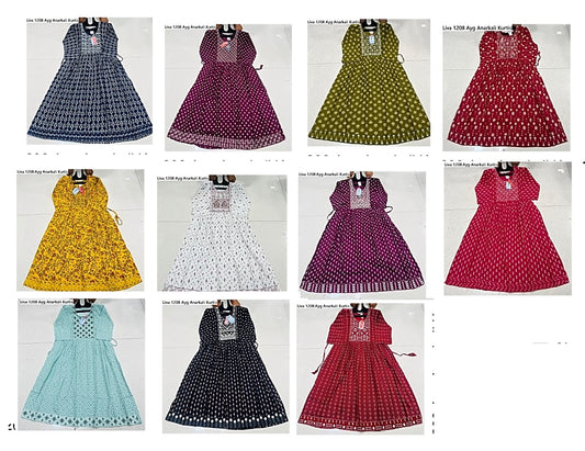 Liva 1208 Ayg Anarkali Kurtis Manufacturer Gujarat