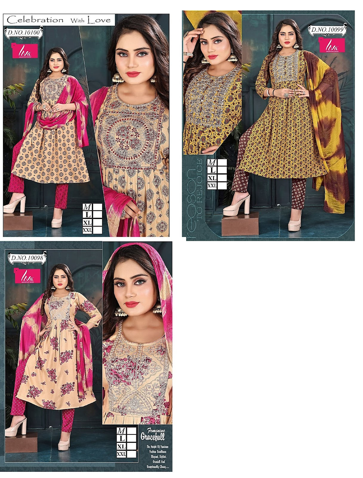 Liva 1607 Mmc Readymade Pant Style Suits Exporter Gujarat