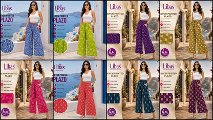 Liva Print 210926 Amiti Cotton Rayon Branded Palazzo Exporter Ahmedabad