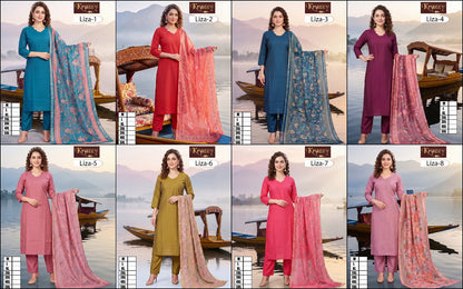 Liza Plain Krazzy Kanha Fancy Readymade Pant Style Suits Wholesaler India