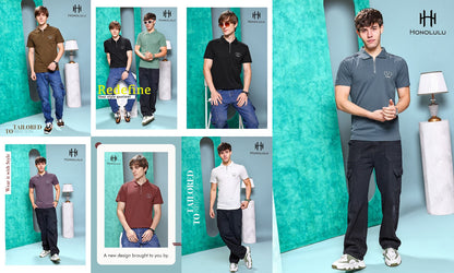 Lot No 1328 Honolulu Knit Mens Tshirts Exporter India