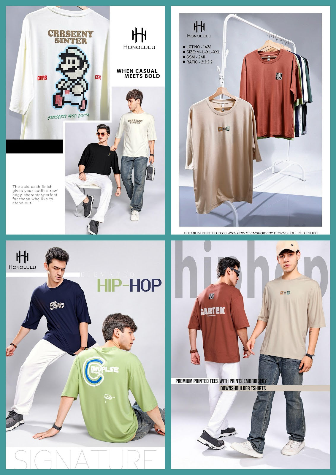 Lot No 1426 Honolulu Tencil Mens Tshirts Manufacturer Ahmedabad