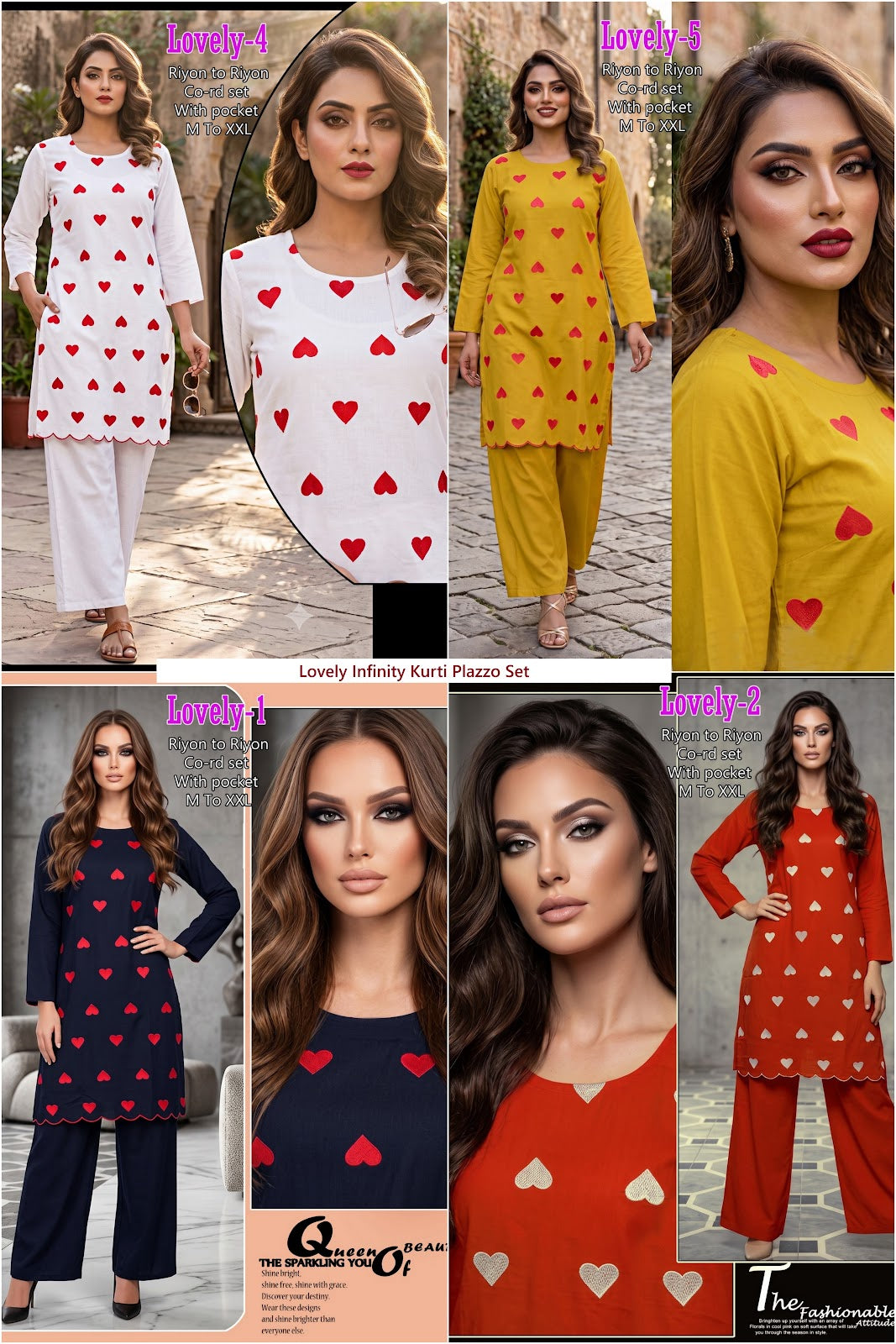 Lovely Infinity Rayon 17Kg Kurti Plazzo Set Wholesale Price