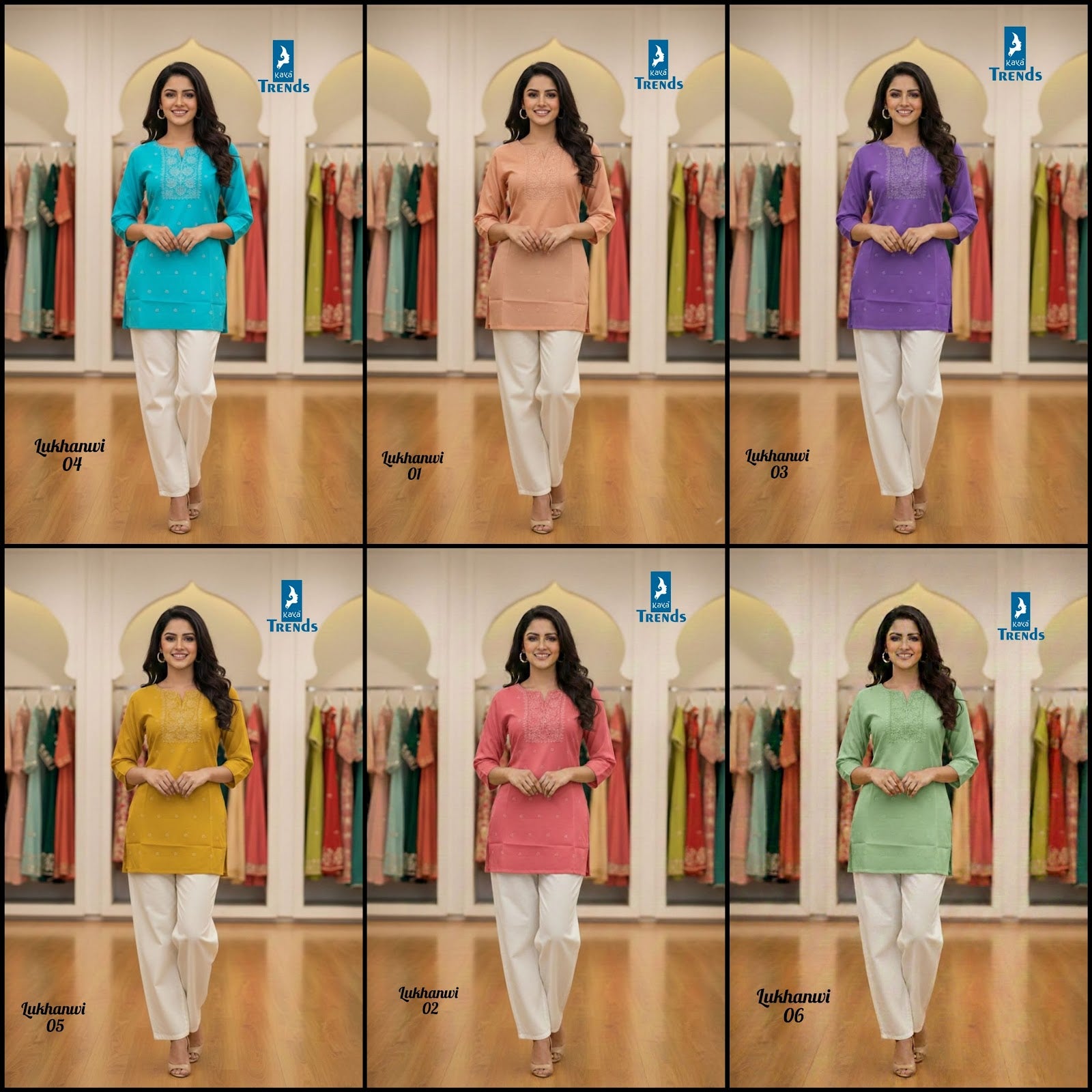 Lukhanwi Kaya Trends Heavy Rayon Short Kurtis Wholesaler Gujarat