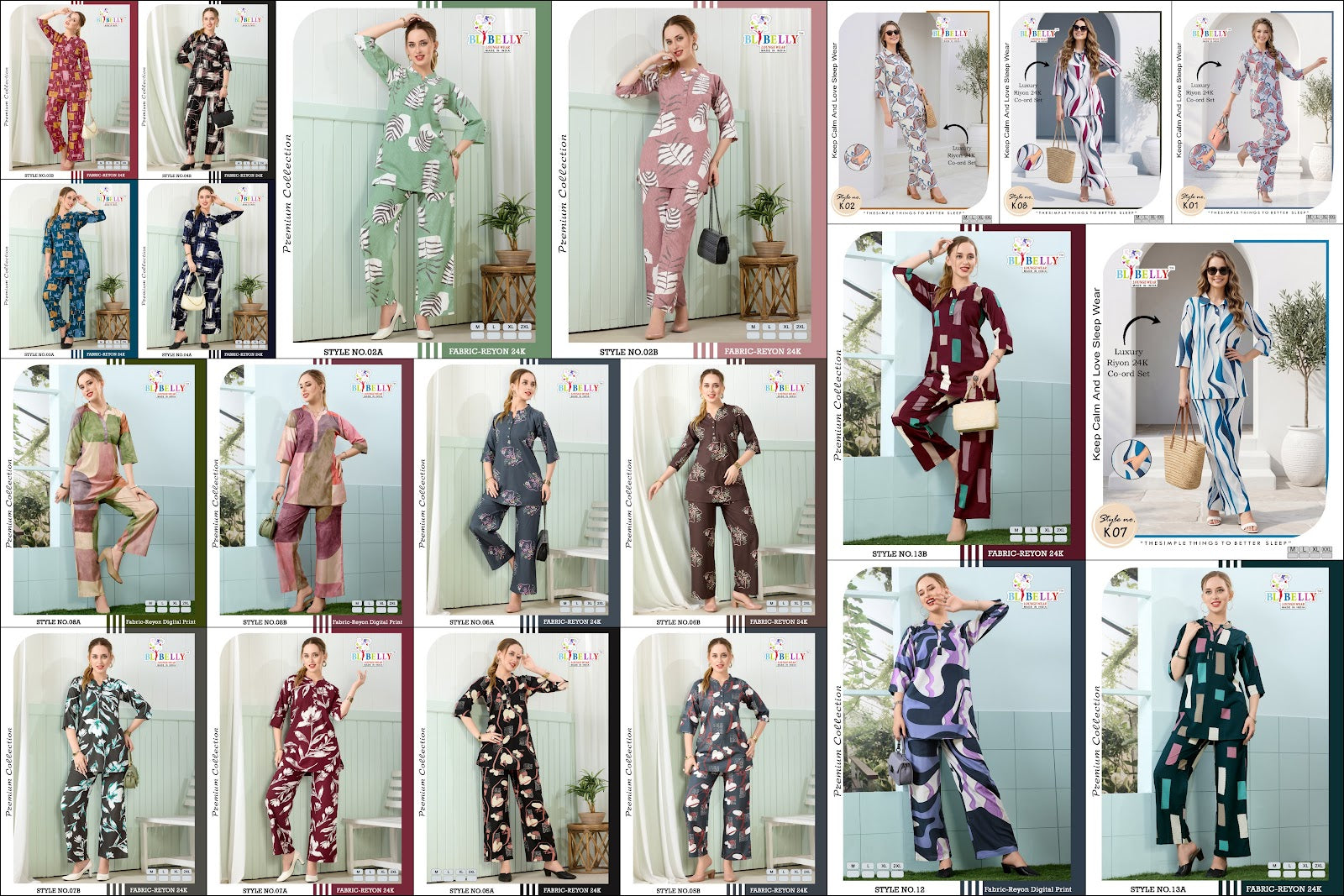 Luxury Rayon 2206 Belly Co Ord Set Exporter Ahmedabad