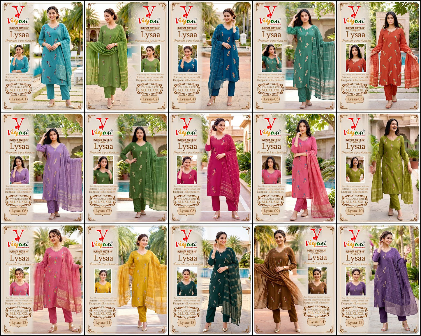 Lysaa Viyaa Chanderi Readymade Pant Style Suits Supplier Gujarat