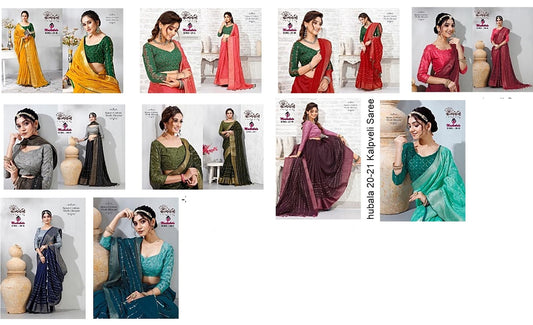 Madhubala 20-21 Kalpveli Spun Cotton Sarees Exporter