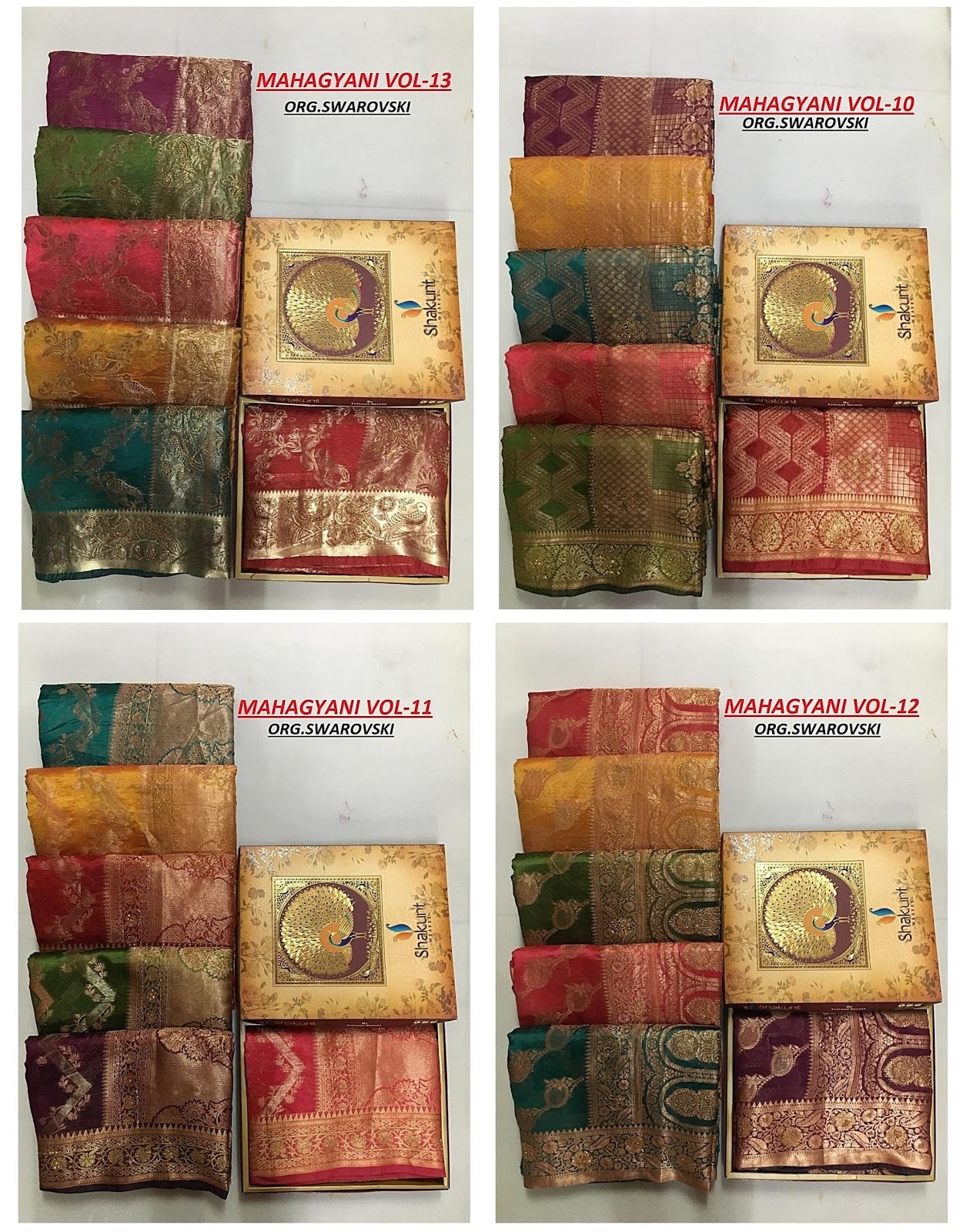 Mahagyani Vol 12 Shakunt Organza Sarees Wholesaler