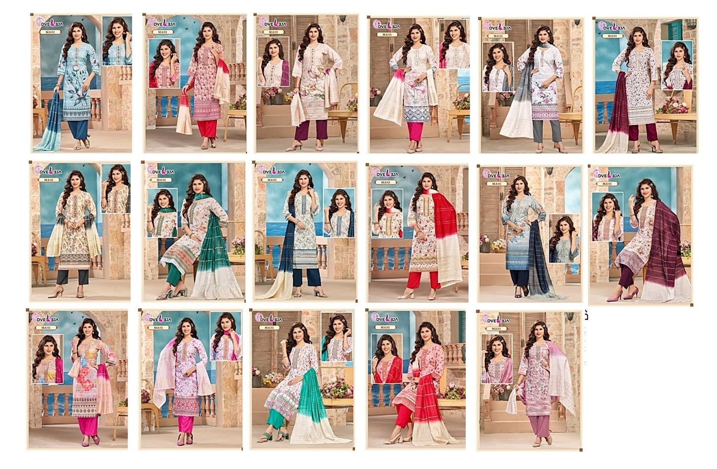 Mahi Series Dveeja Fashion Cotton Readymade Pant Style Suits Wholesale