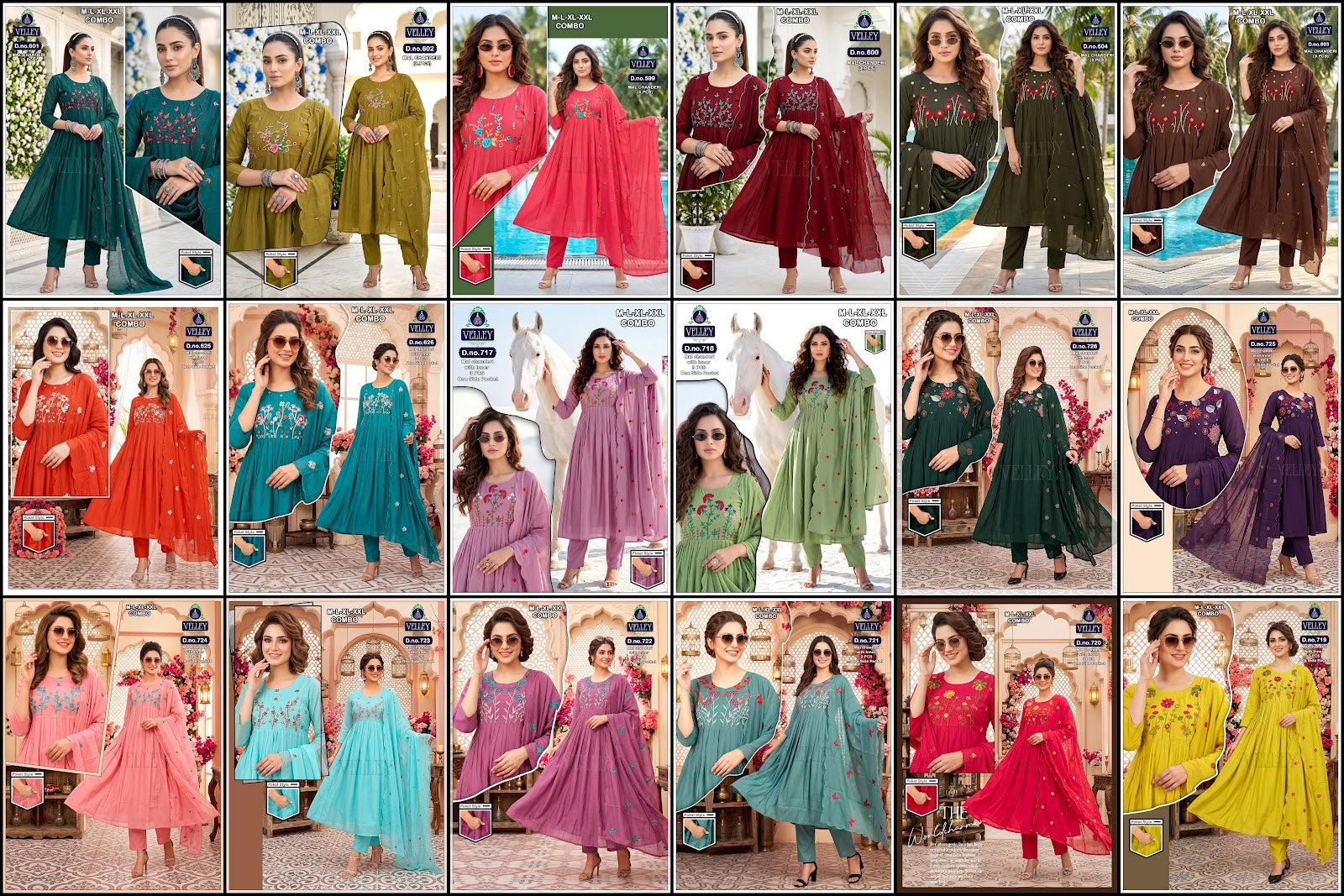 Mal Chanderi 2908 Velley Readymade Anarkali Suits Wholesaler Ahmedabad