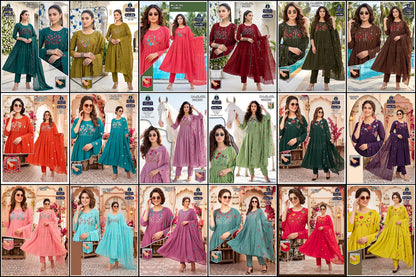 Mal Chanderi 2908 Velley Readymade Anarkali Suits Wholesaler Ahmedabad