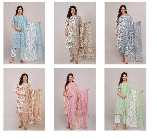 Mamta 0405 Amba Pure Cotton Readymade Pant Style Suits Wholesaler Gujarat