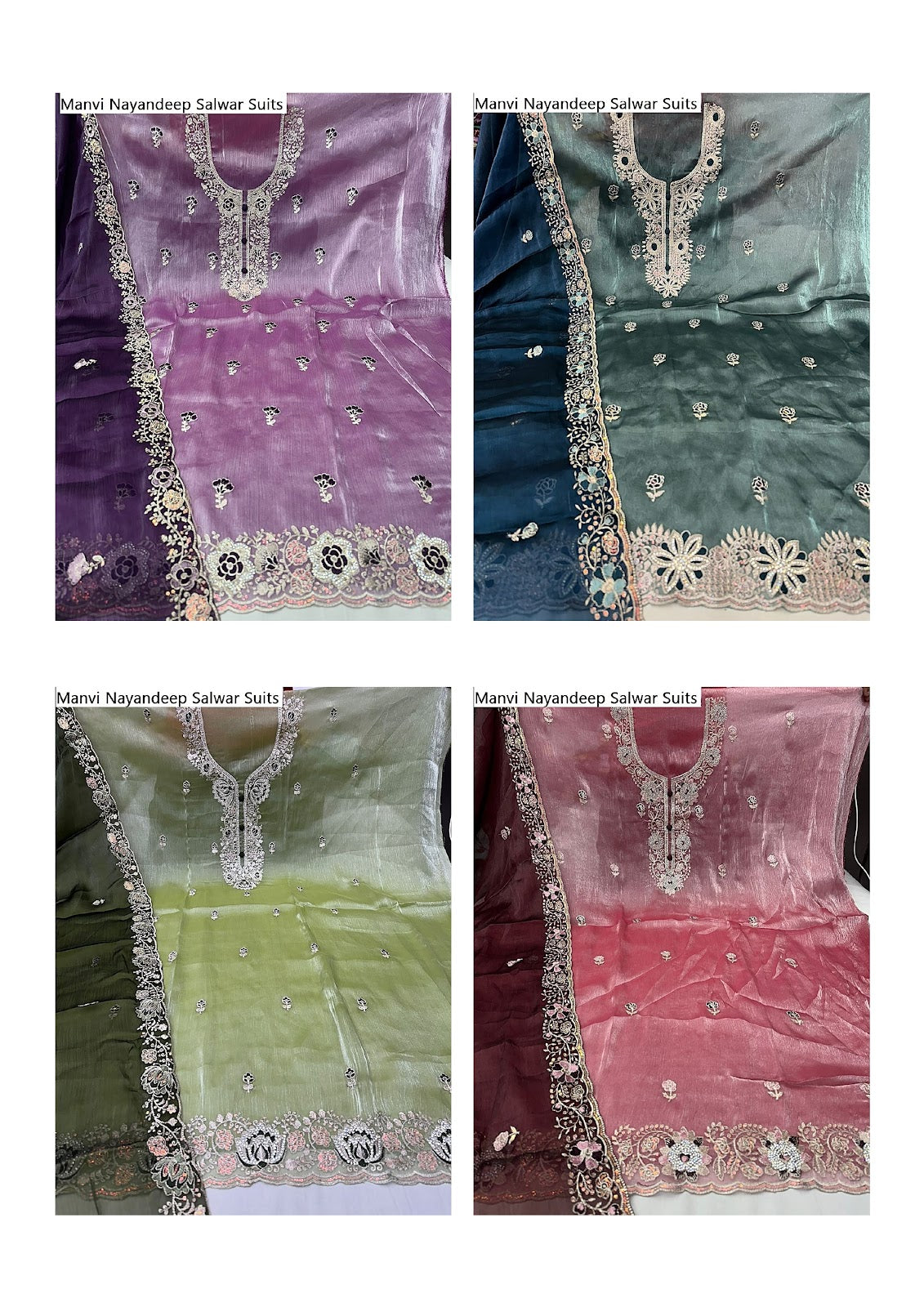 Manvi Nayandeep Burberry Salwar Suits Exporter Ahmedabad
