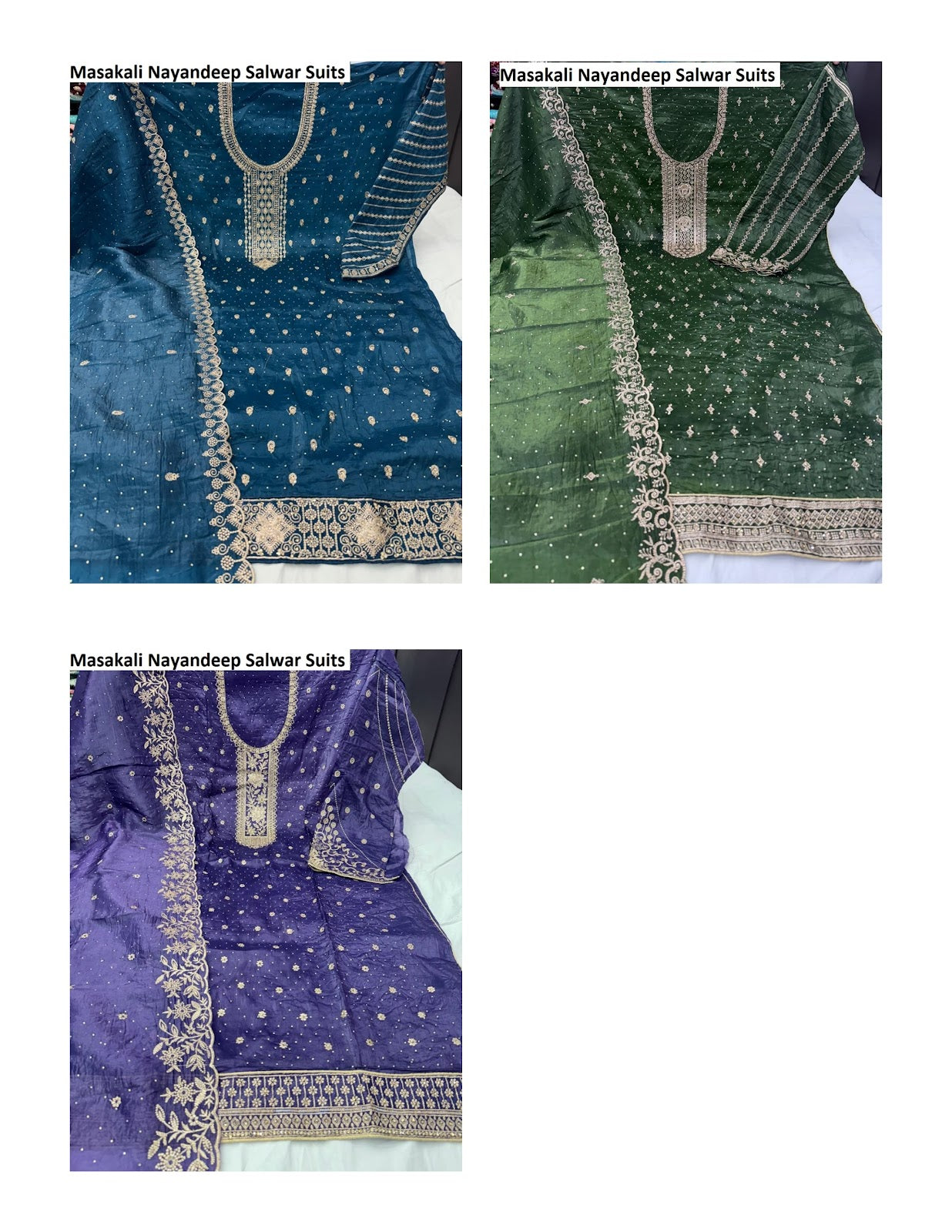 Masakali Nayandeep Gold Crush Salwar Suits Manufacturer Ahmedabad