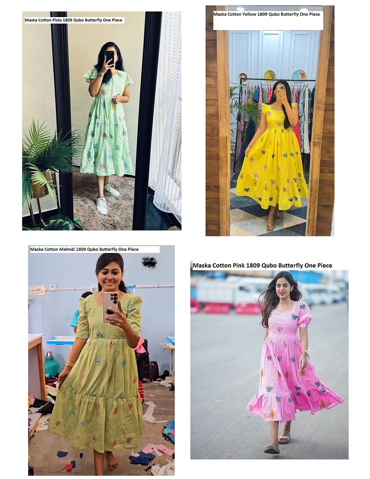 Maska Cotton 1809 Qubo Midi Dress Exporter