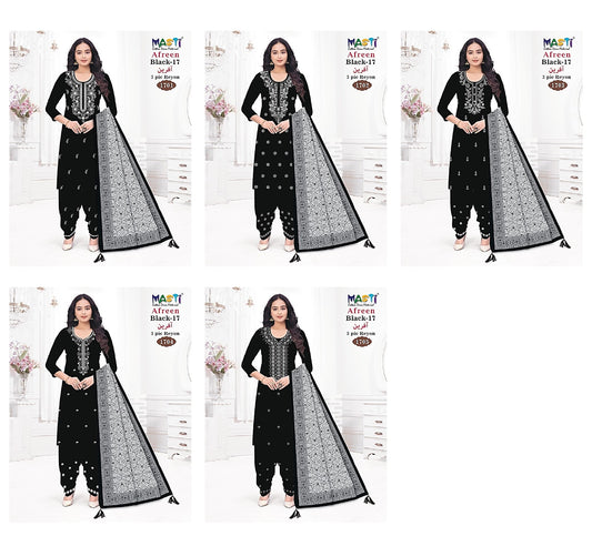 Afreen Black 17 Masti Reyon Salwar Suits Wholesaler