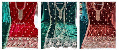 Maya Nayandeep Viscose Velvet Suits Exporter Gujarat