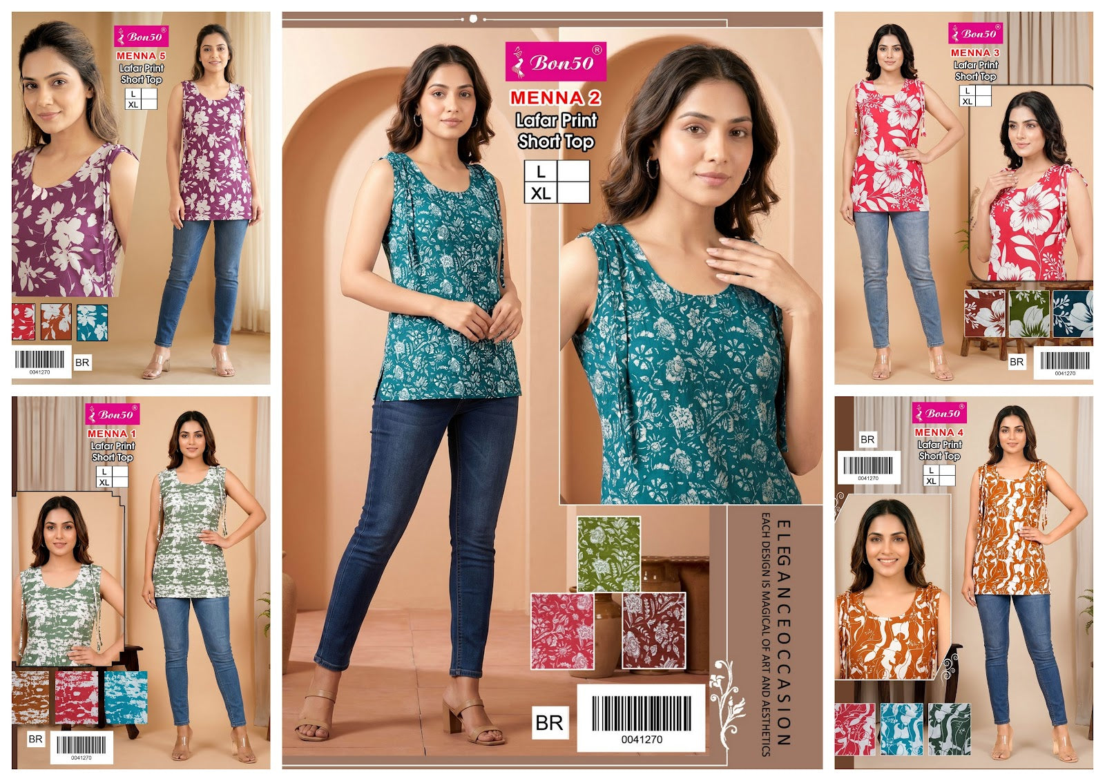 Menna Bon50 Fancy Tops Exporter India