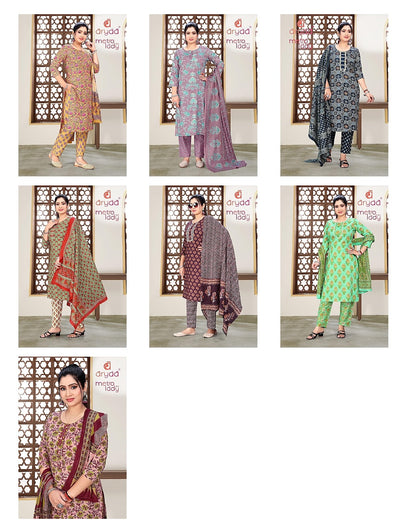 Metro Lady Vol 2 Aryaa Cotton Readymade Pant Style Suits Wholesale