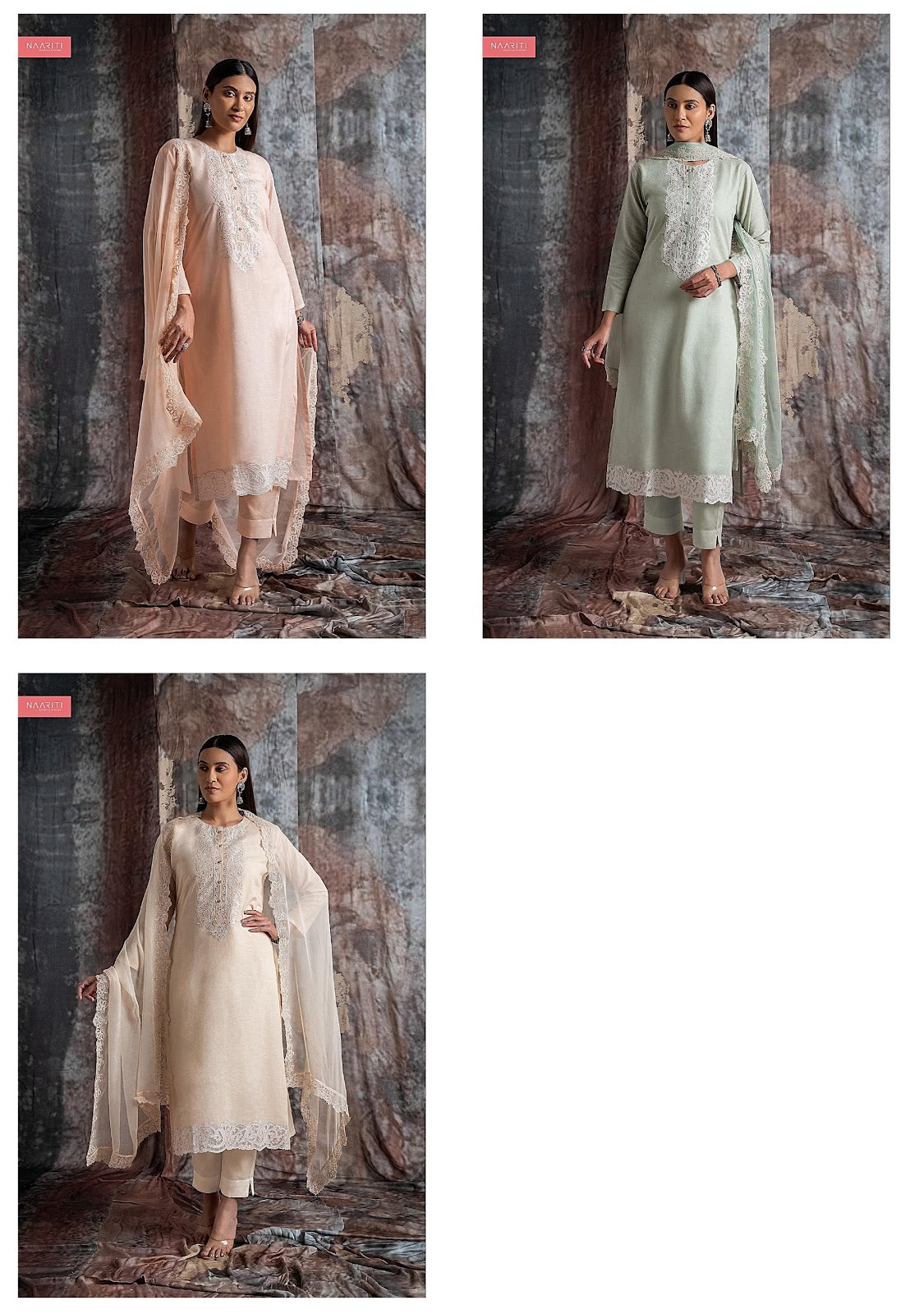 Midhika Naariti Linen Pant Style Suits Wholesale Price