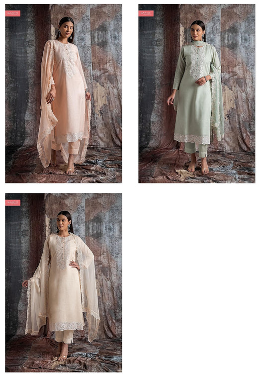 Midhika Naariti Linen Pant Style Suits Wholesale Price