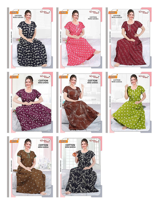 Mini-Ghera 0908 Ruchee Fashion Cotton Night Gowns Manufacturer