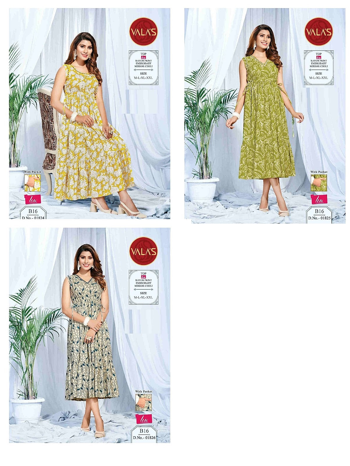 Mirror Choli Valas Rayon Kurti With Pocket Supplier India