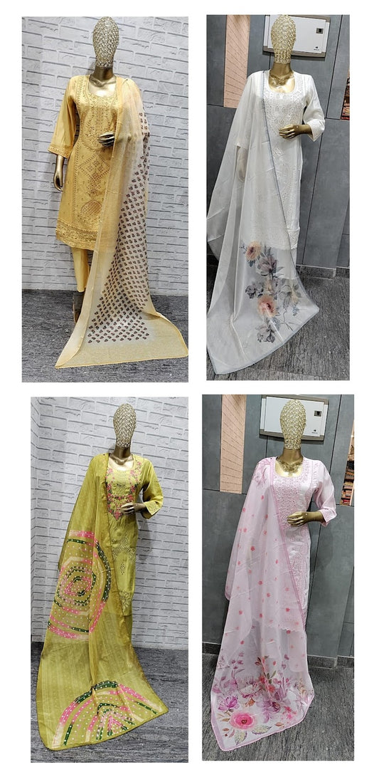 Mix Design Amba Modal Readymade Pant Style Suits Supplier India
