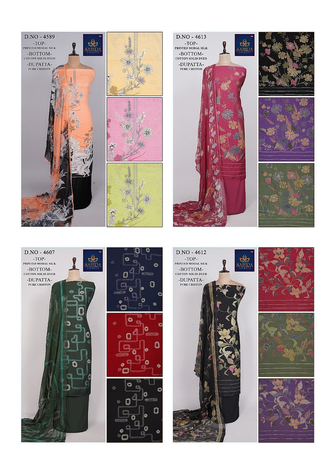 Modal Silk 1009 Sahira Salwar Suits Manufacturer