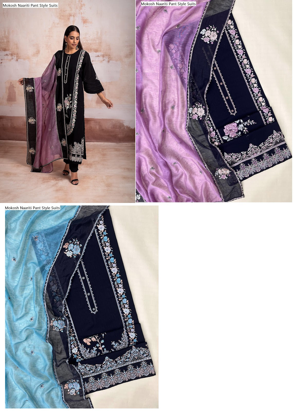 Mokosh Naariti Dobby Pant Style Suits Wholesaler Ahmedabad