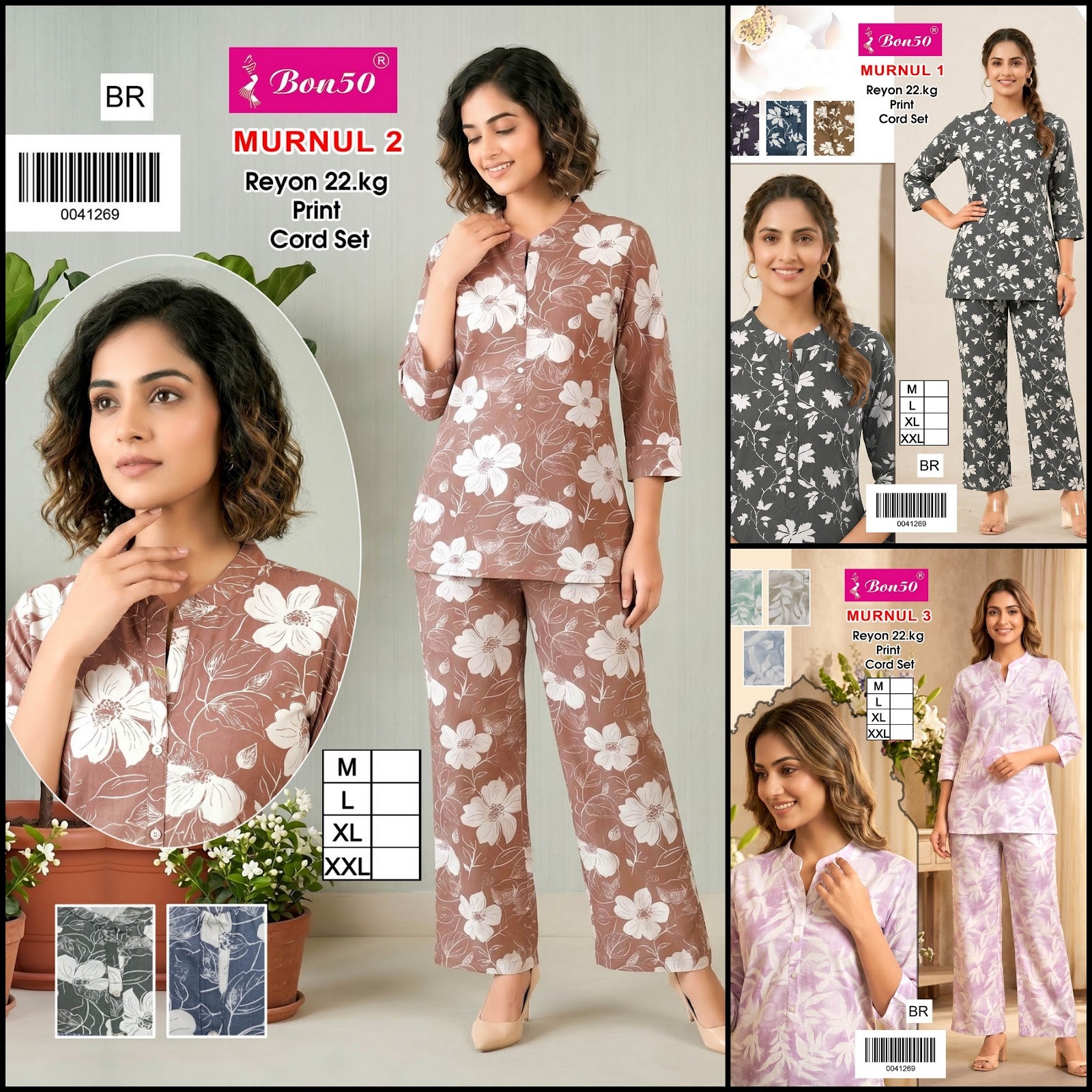 Murnul Bon50 Rayon 22Kg Co Ord Set Supplier India